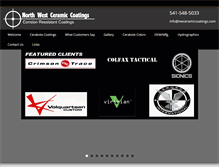 Tablet Screenshot of nwceramiccoatings.com